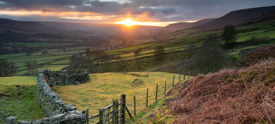 Sunrise in Farndale, North York Moors